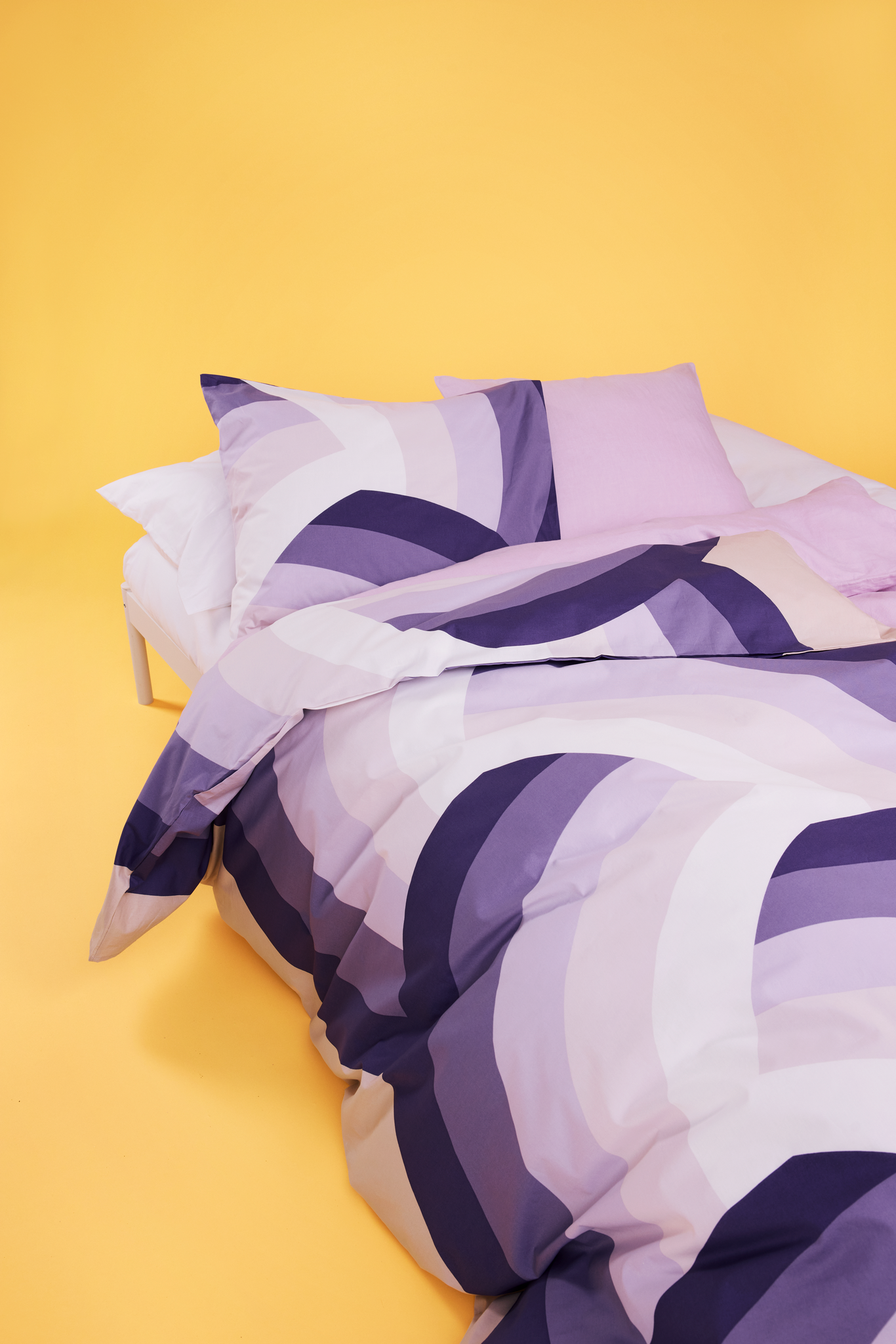 60652-5268-05-06_1; Finlayson Letti Duvet Cover set Violet / Beige / 150x210 + 50x60 cm 