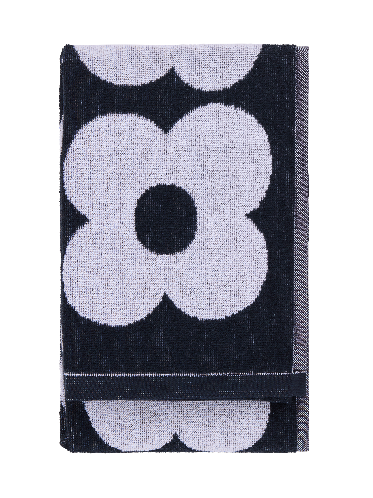 70563-5497-01-12; Finlayson Kukka Hand Towel Black / White / 50x70 cm 