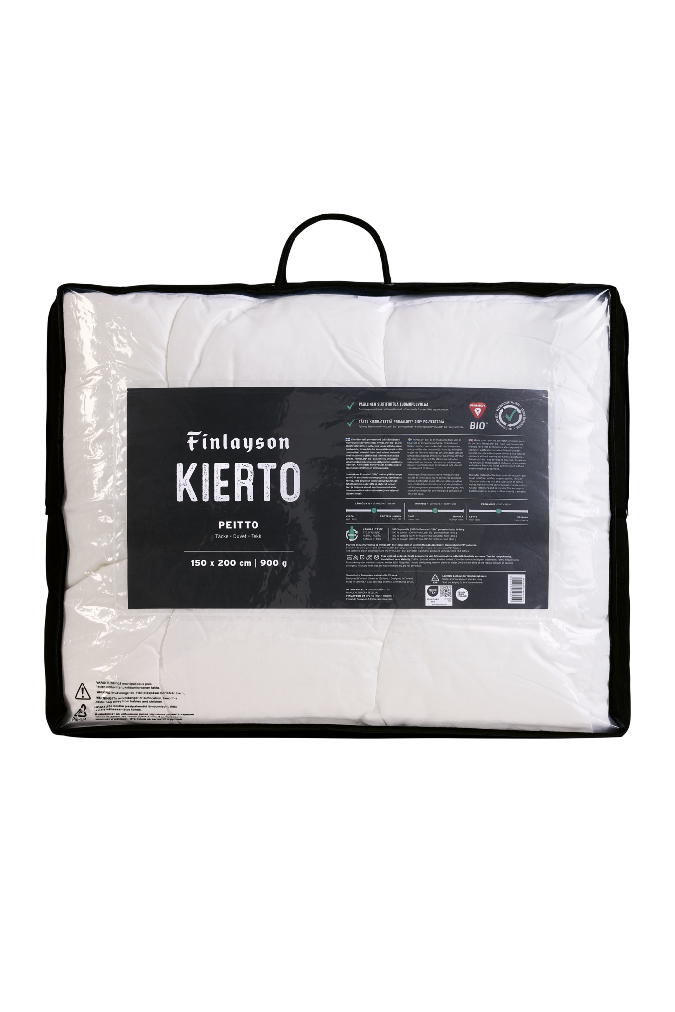 40521-0403-01-04_4; Finlayson Kierto Duvet White / 150x200 cm 