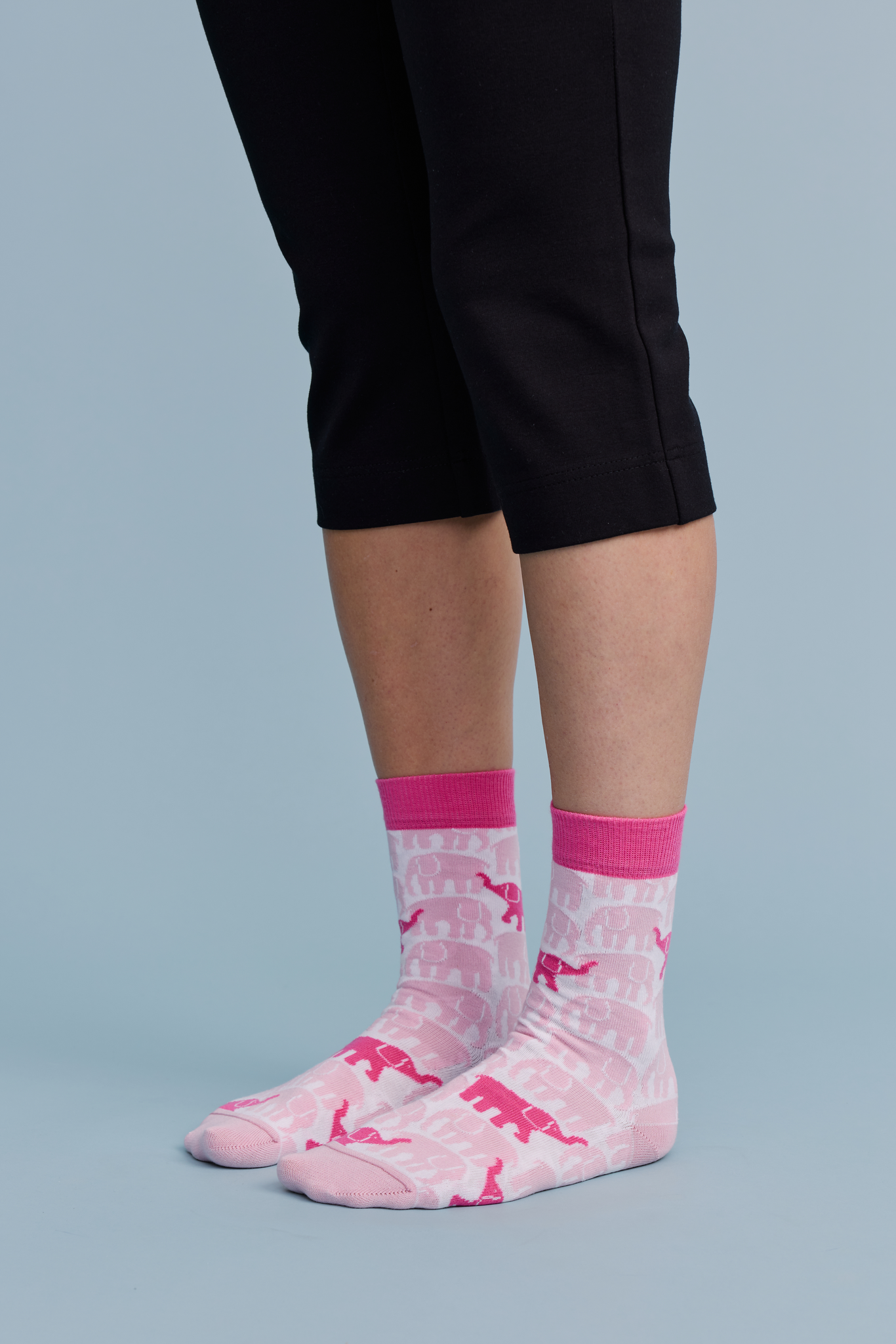 99100-0746_1; 99100-0745_1; Finlayson Elefantti vapaa Socks Pink / White / 36-38 