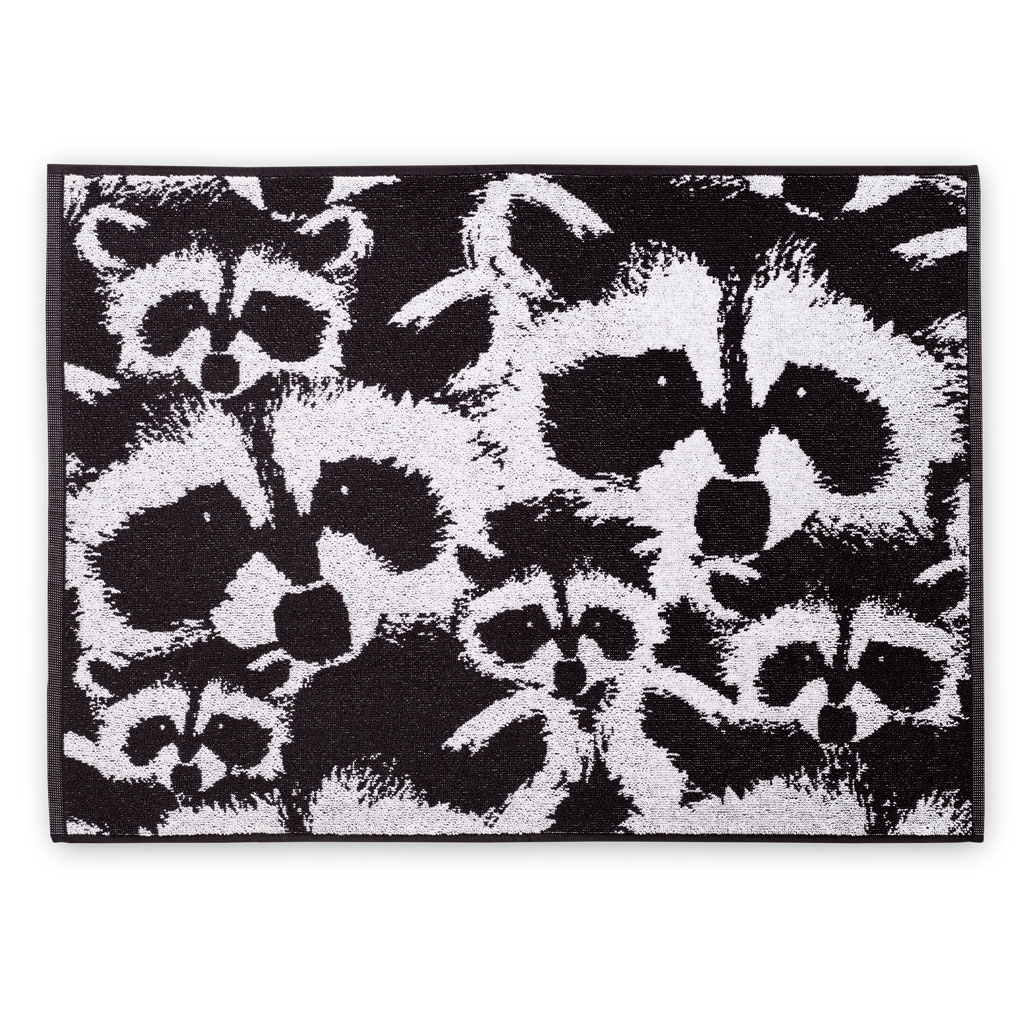 70553-4682-01-12; Finlayson Pesue Hand Towel Black / White / 50x70 cm 