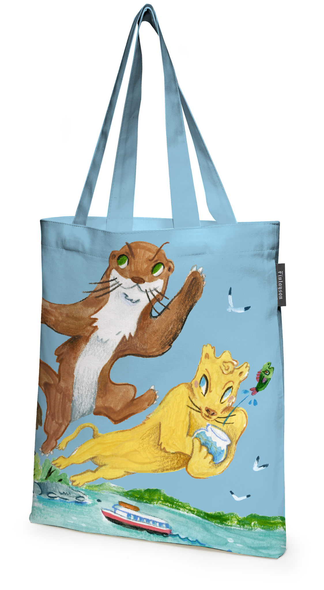 80220-5507-01-10; Finlayson Sankarit Tote bag Multi / 36x42 cm 