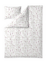 60714-5485-01-06; Finlayson Juuli Tencel Sateen Duvet Cover Set Rose / Beige / 150x210 + 50x60 cm 