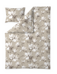 Finlayson COM Magnolia sateen duvet cover set Beige / 150x210 + 50x60 cm