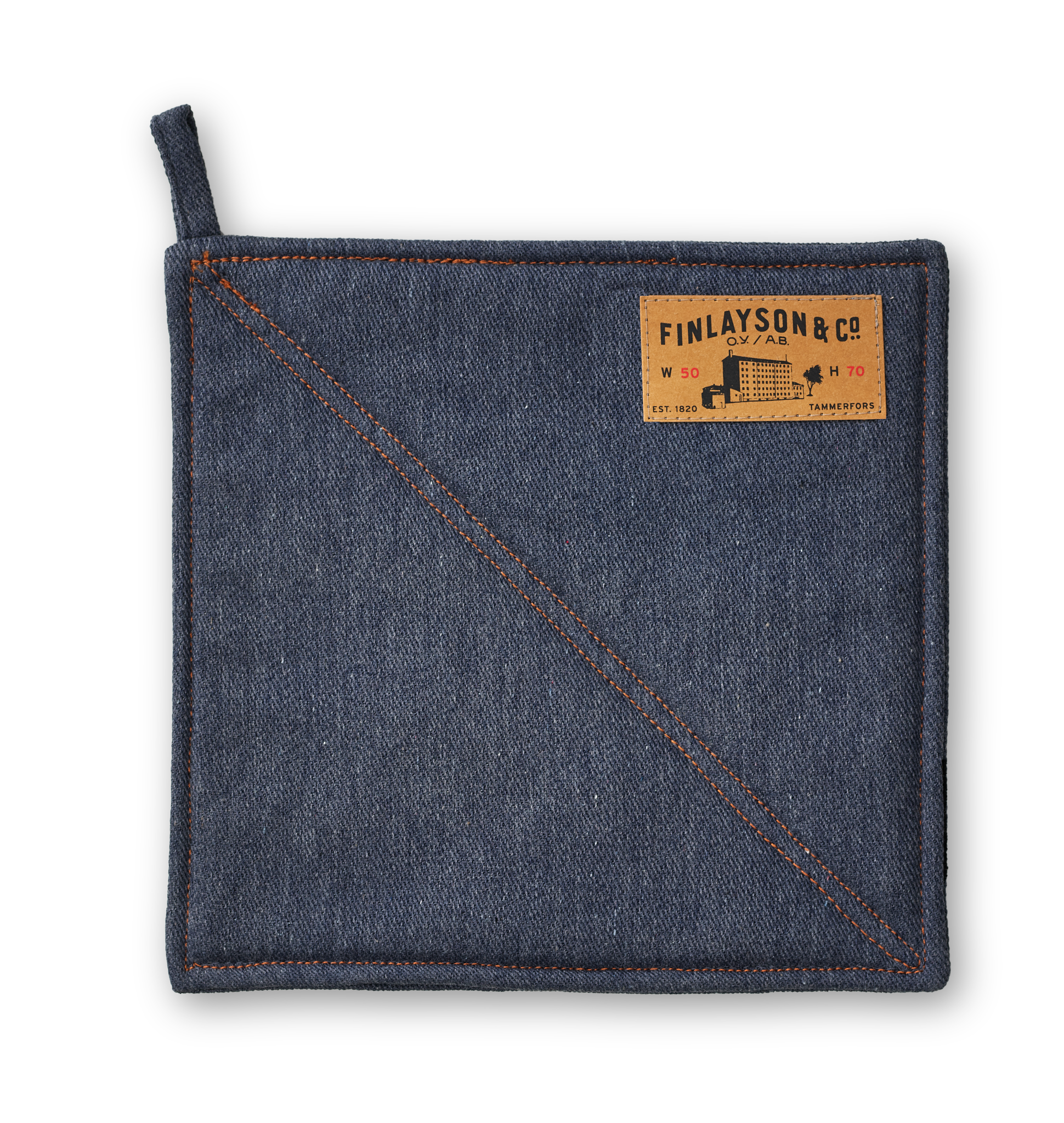 80017-0100-01-10; Finlayson Old Jeans Pothodler 2 pcs Blue / 22x22 cm 