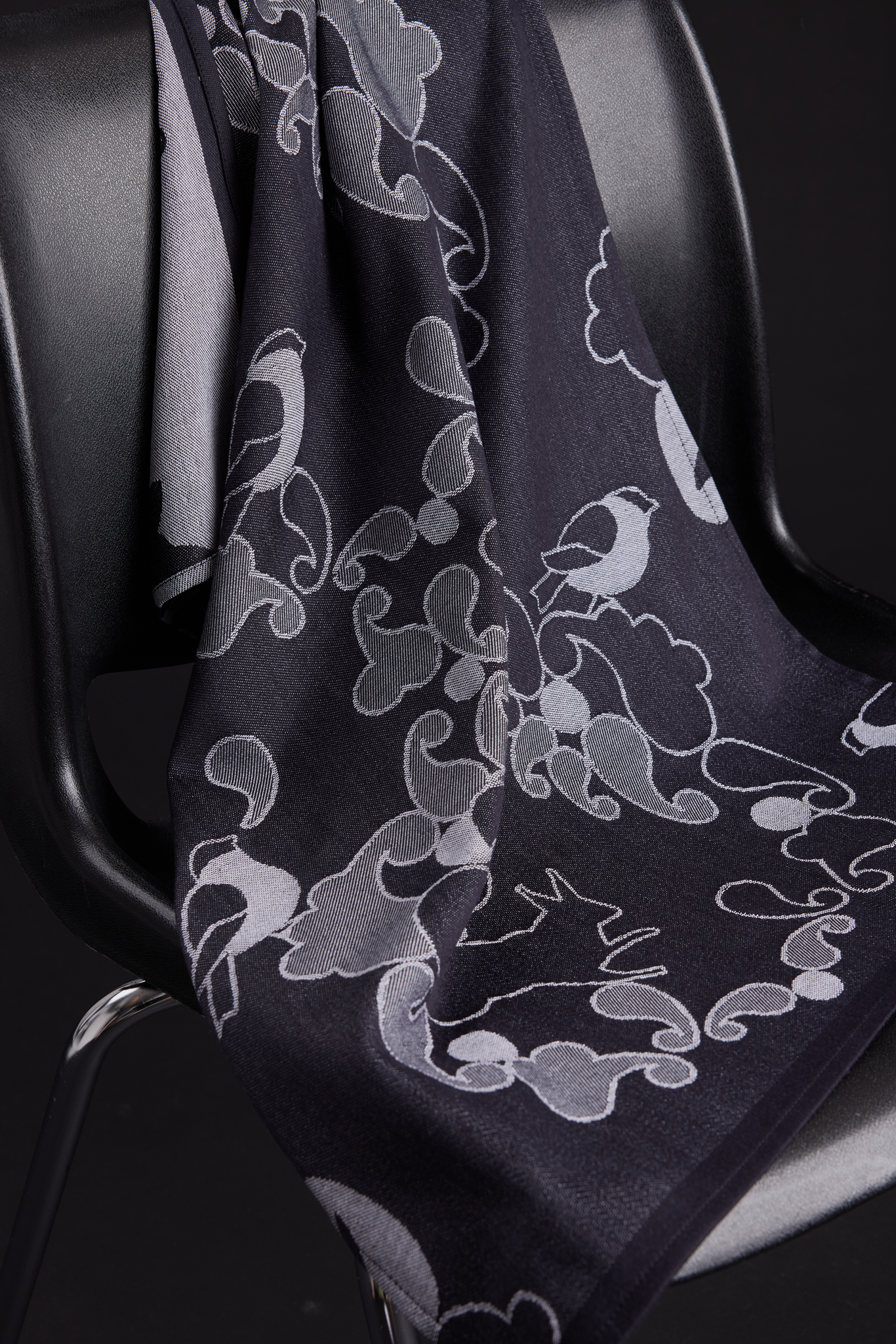 70900-4454-01-10_1; Finlayson Sopraano Kitchen Towel Black / 50x70 cm 