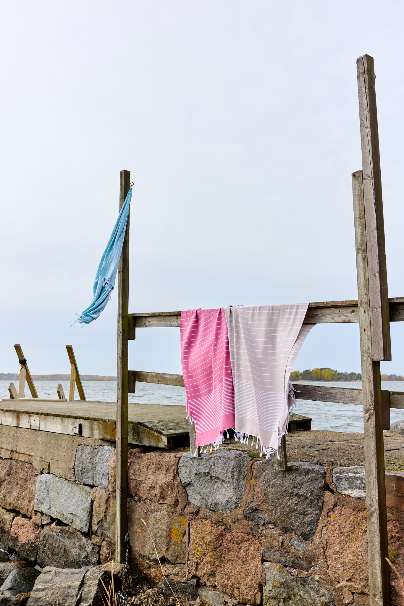 70169-1530-04-06_3; Finlayson Huili Hamam Bath towel Sand / 90x180 cm 