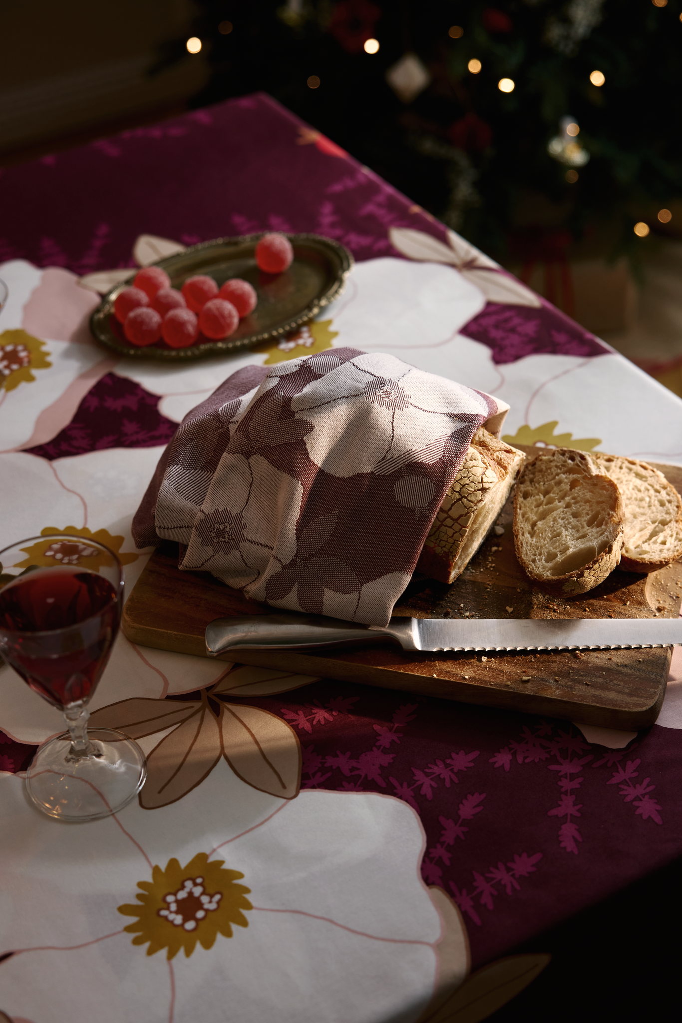 70940-5489-01-10_2; Finlayson Rosa Kitchen Towel 2 pcs Plume / 50x70 cm 