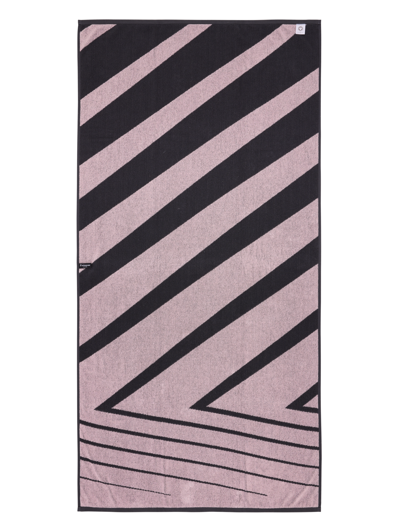 70570-4424-01-06_2; Finlayson Korret Bath Towel Grey / Light Red / 90x180 cm 