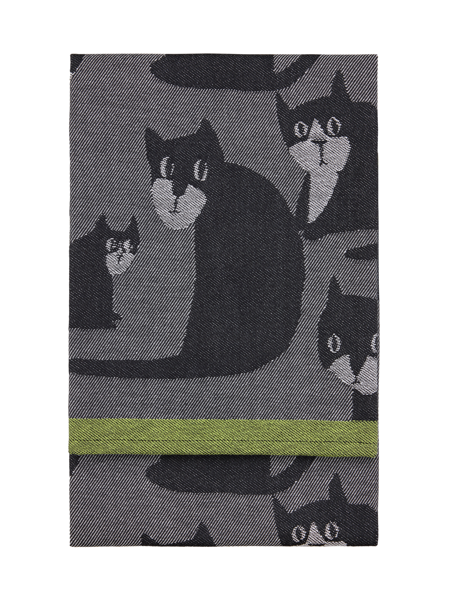 70900-5481-01-10_1; Finlayson Spot the Dog kitchen towel Dark Grey / Black / Lime / 50x70 cm 