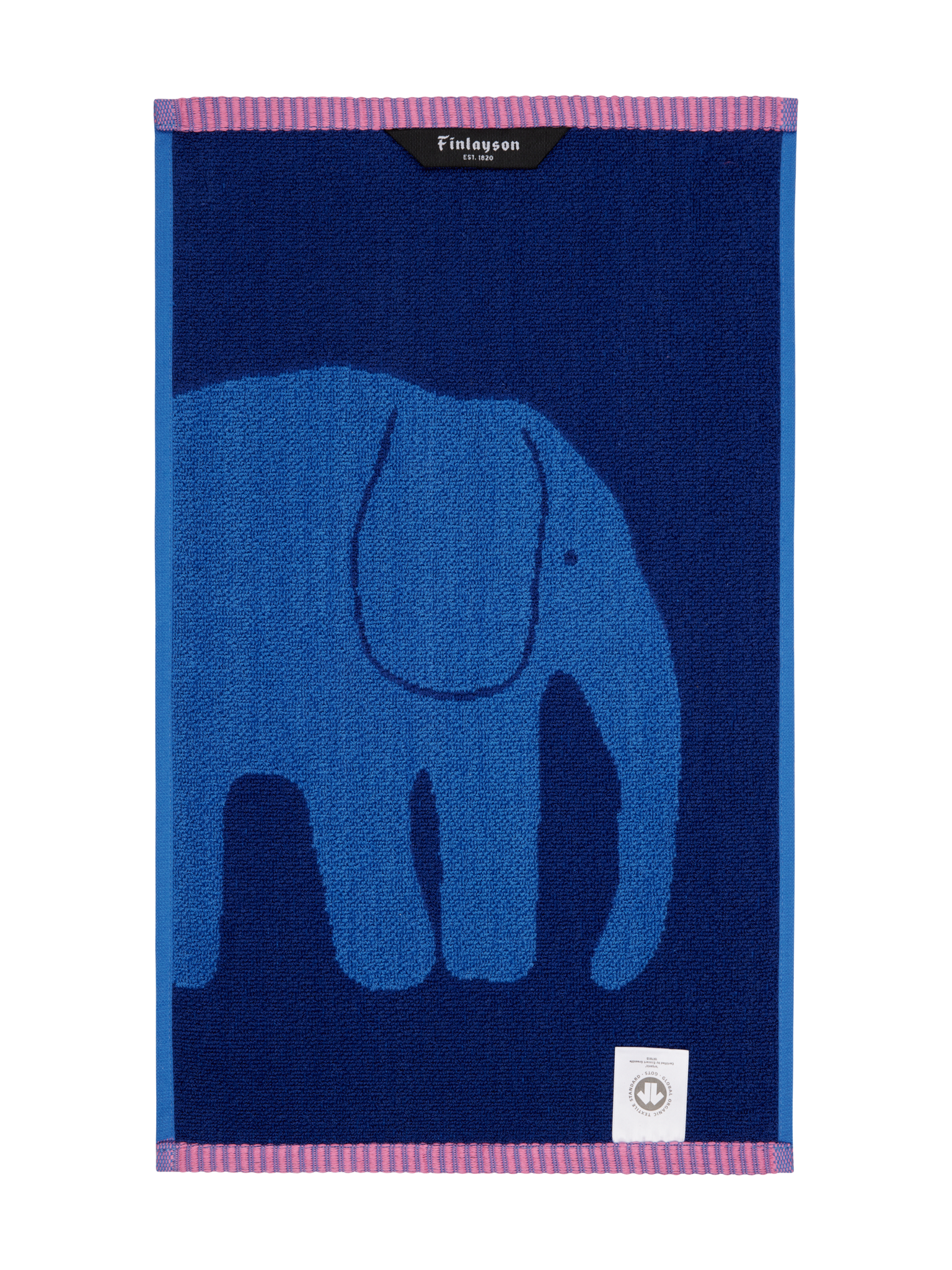 70562-5415-02-12_1; Finlayson Elefantti vapaa Hand Towel Blue / 30x50 cm 