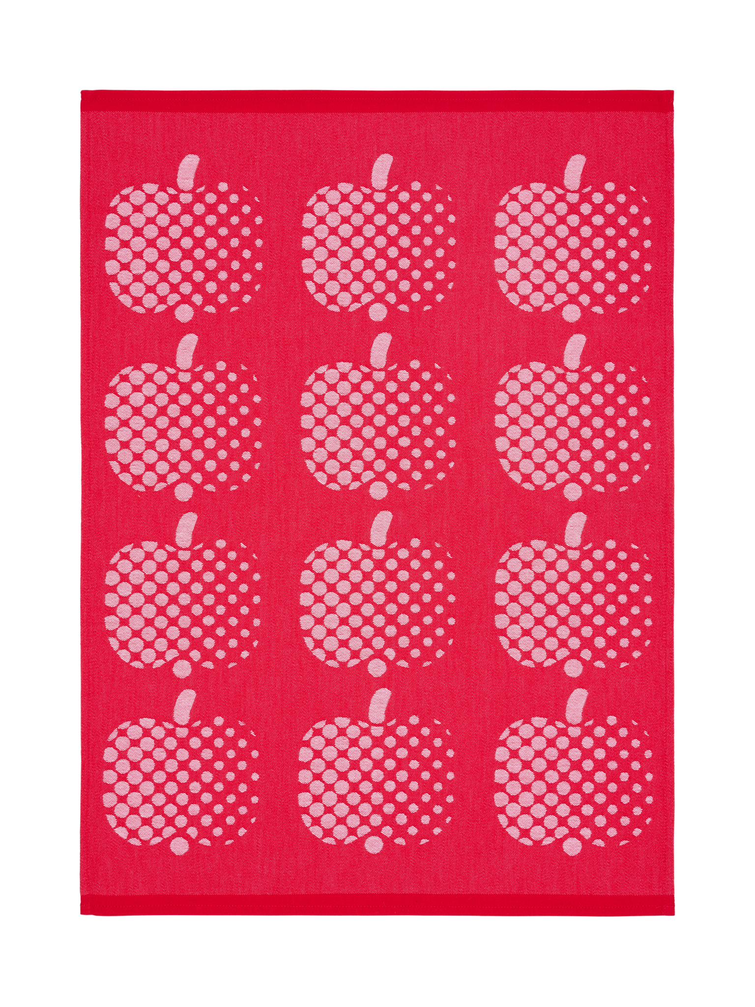 70900-3963-01-10_2; Finlayson Optinen omena Kitchen Towel Red / 50x70 cm 