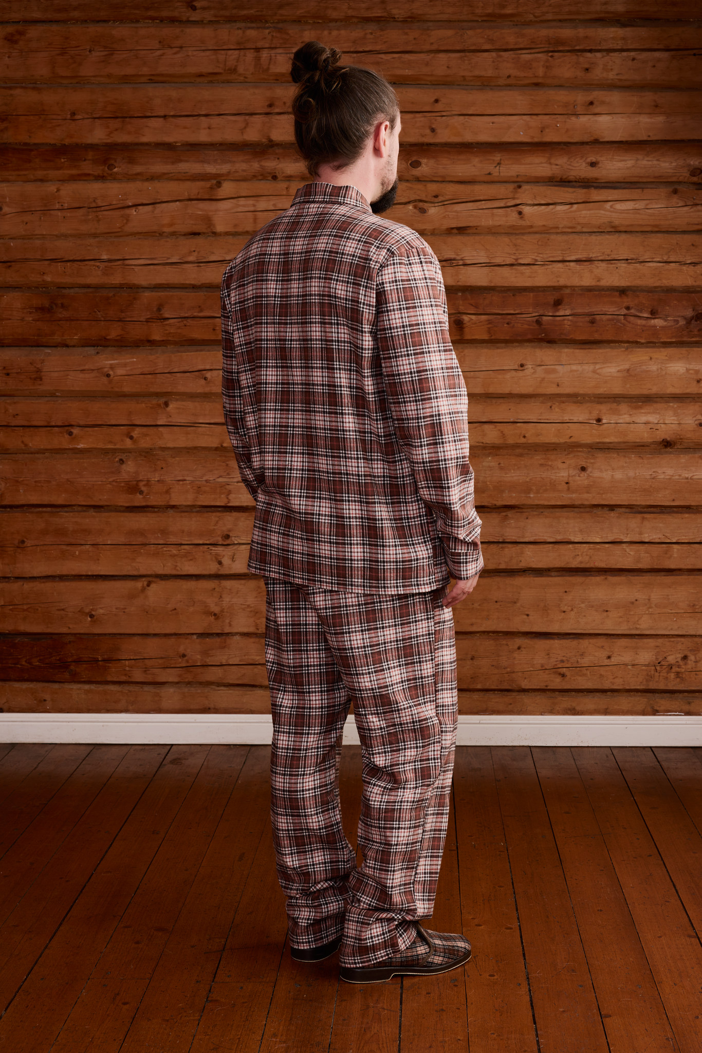 22751435004_3; 22751435003_3; 22751435001_3; 22751435002_3; Finlayson Reino Flannel pyjamas Brown / L 