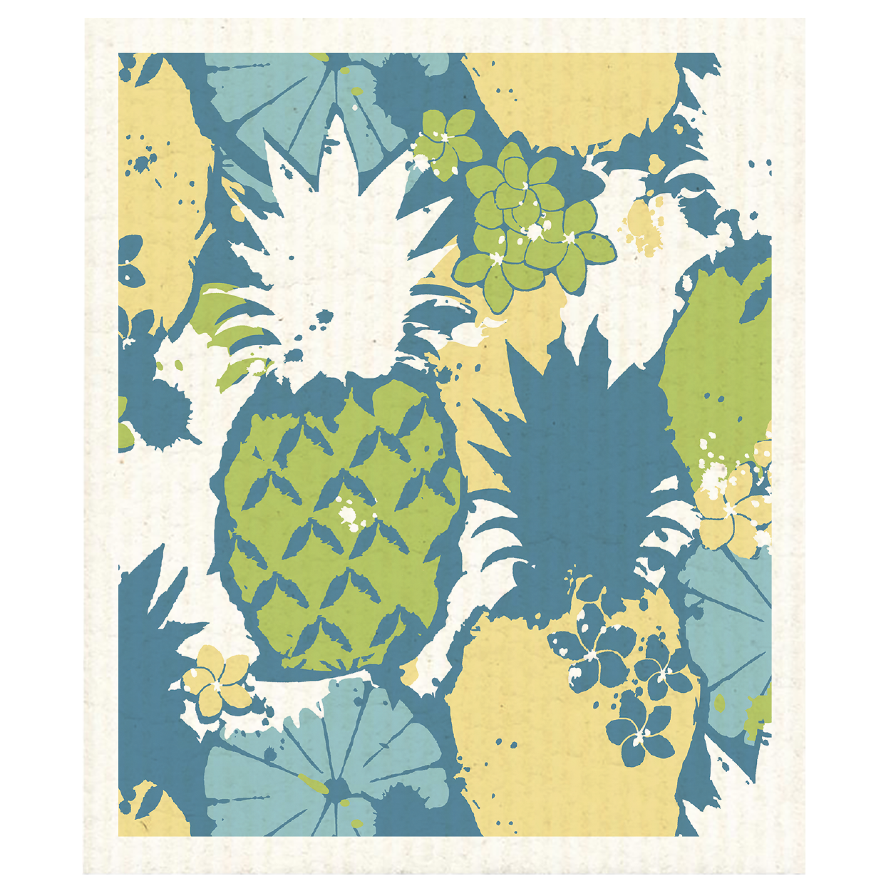 99100-0740; Finlayson Cocktail Cleaning Cloth Blue / Yellow / 17x20 cm 
