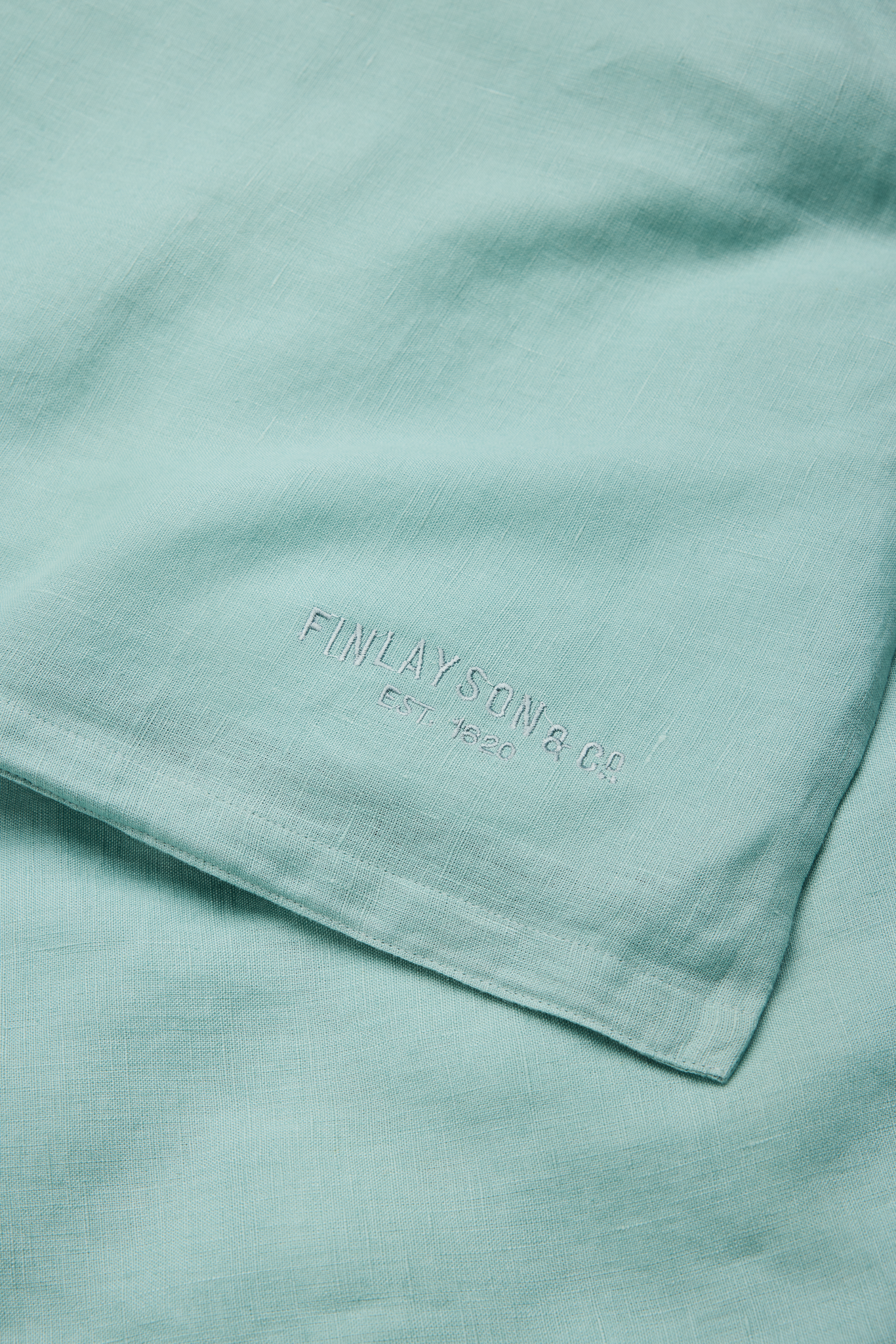 60260-0200-10-10_2; Finlayson Lino Linen Pillowcase Bluish Green / 50x60 cm 