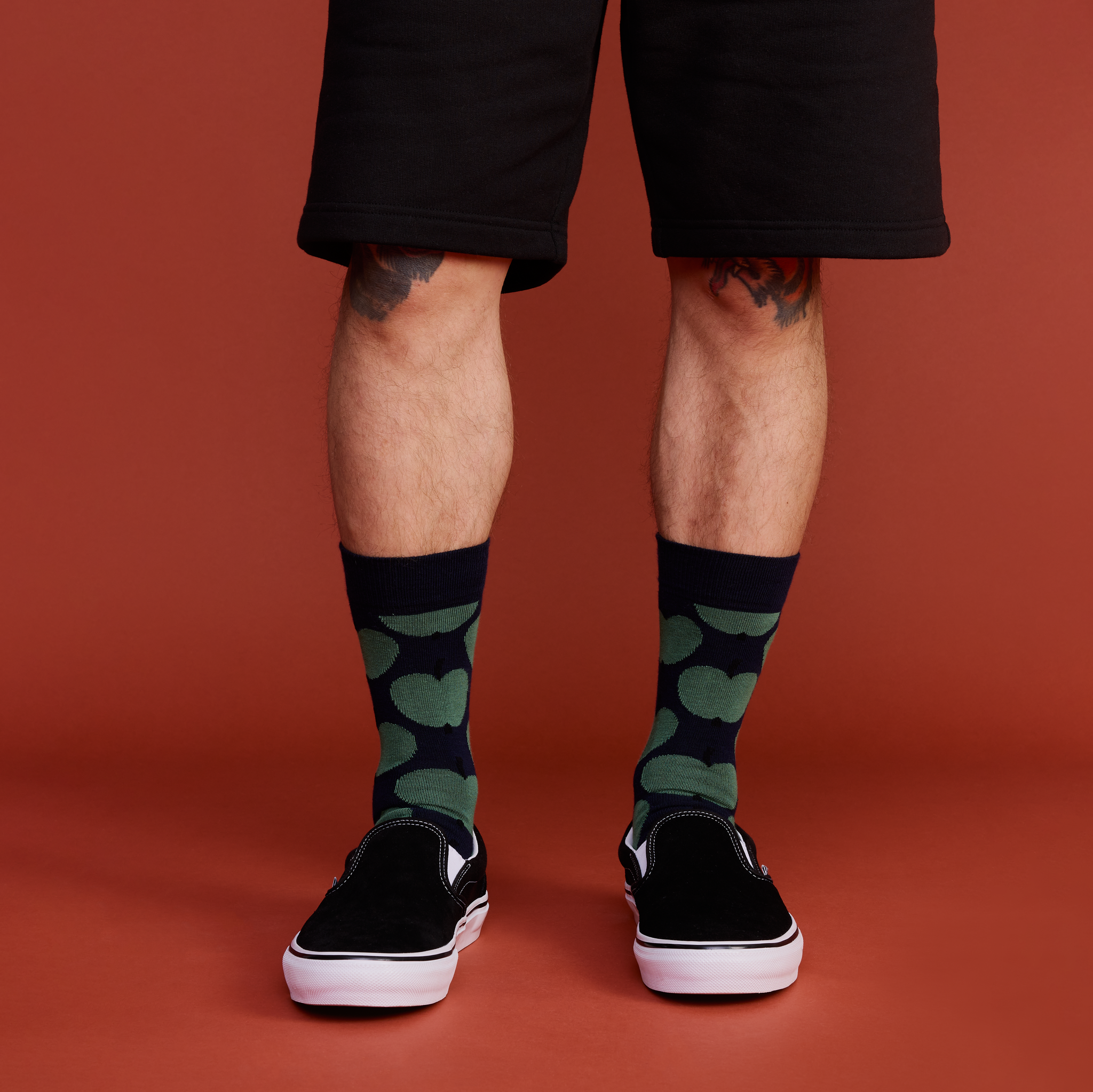 99100-0751; Finlayson Omppu Socks Dark Blue / Green / 40-42 