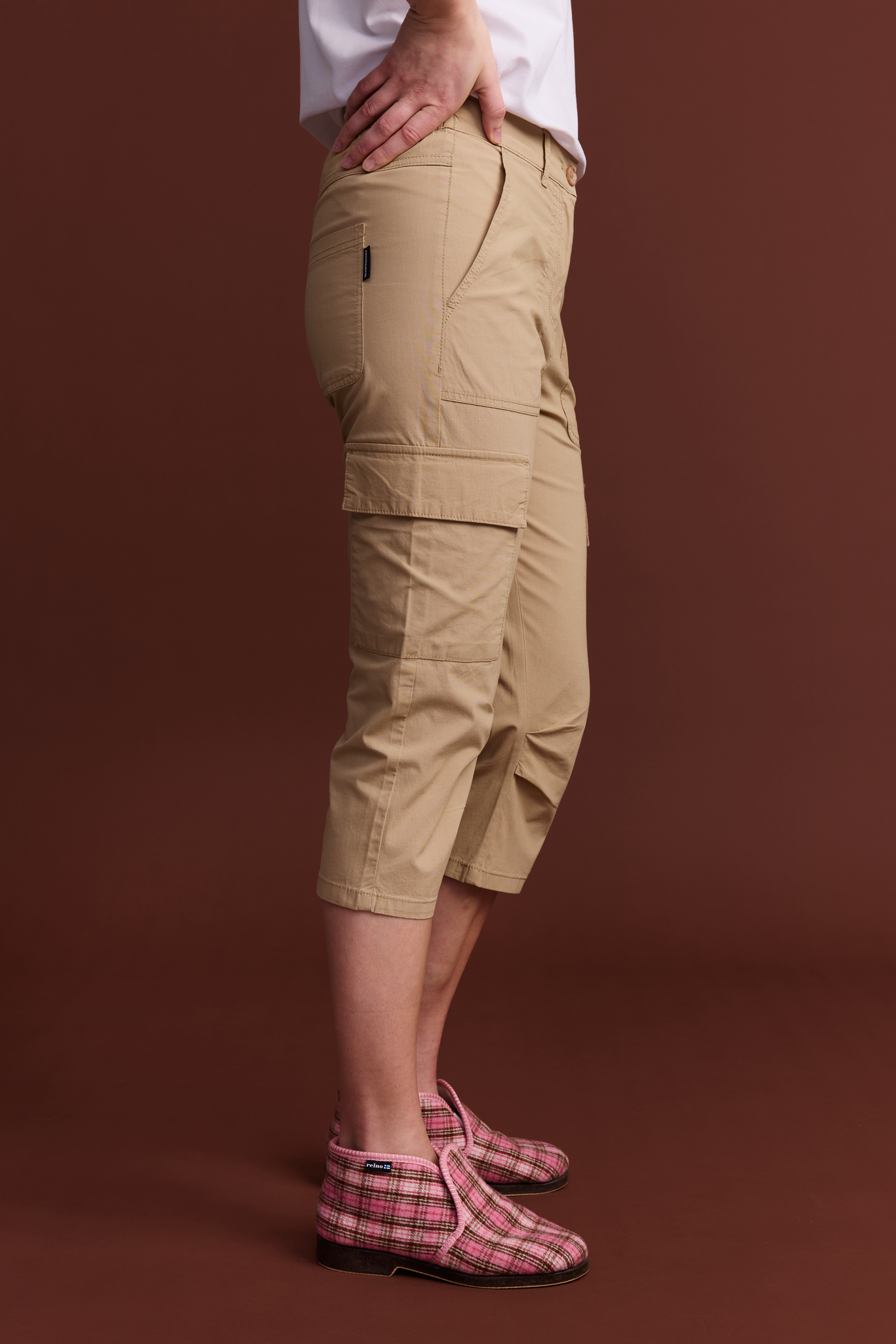 22596015002_3; Finlayson Aino Capri Shorts Sand / M 
