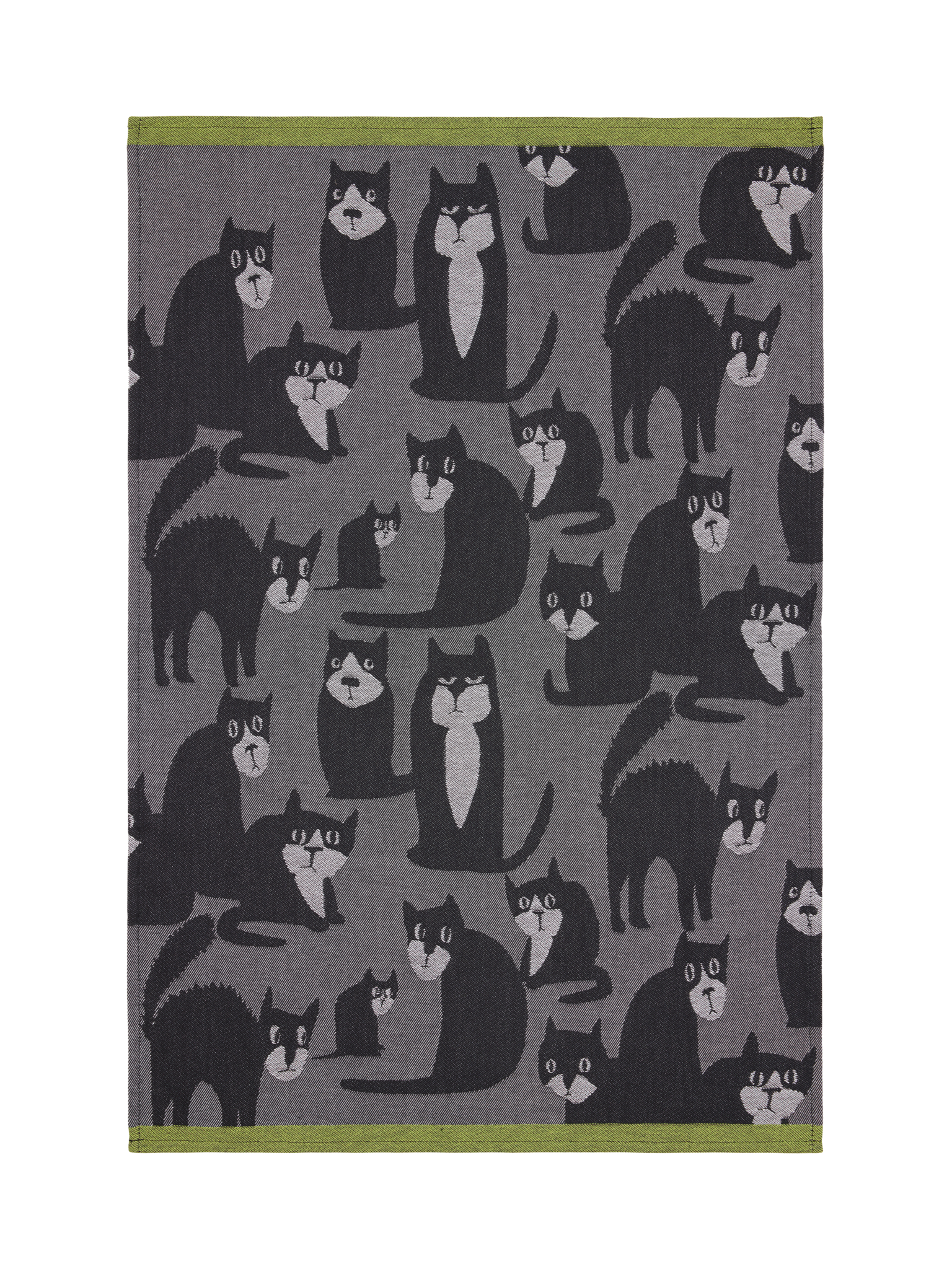 70900-5481-01-10_3; Finlayson Spot the Dog kitchen towel Dark Grey / Black / Lime / 50x70 cm 