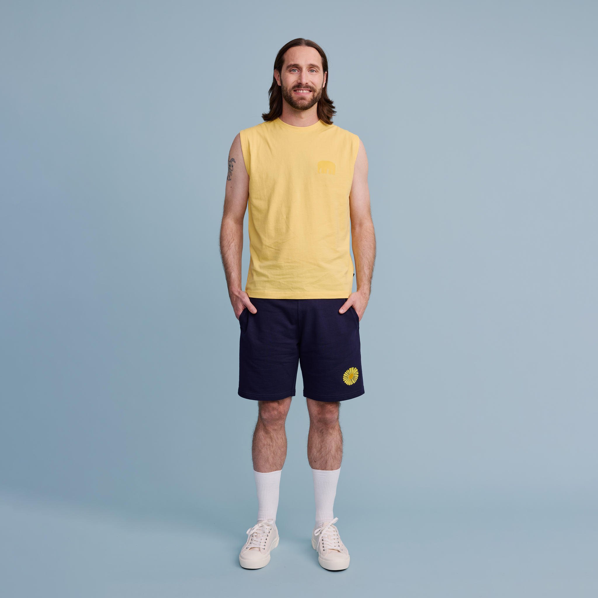 22601475004; 22601475001; 22601475002; 22601475003; Finlayson Elefantti Sleeveless T-Shirt Yellow / L 