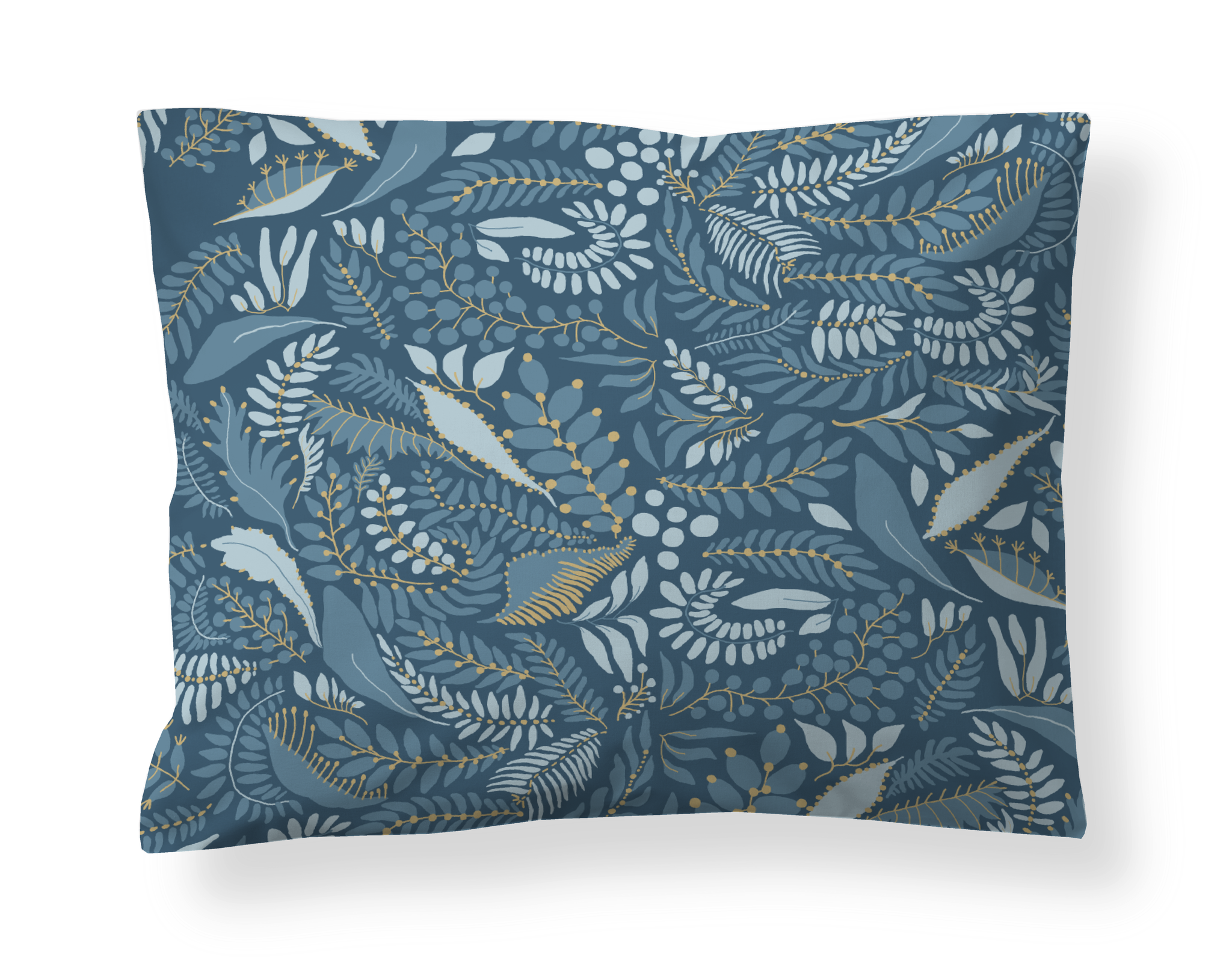 60138-5053-03-10; Finlayson Pihamaa Sateen Pillowcase Petrol / 50x60 cm 