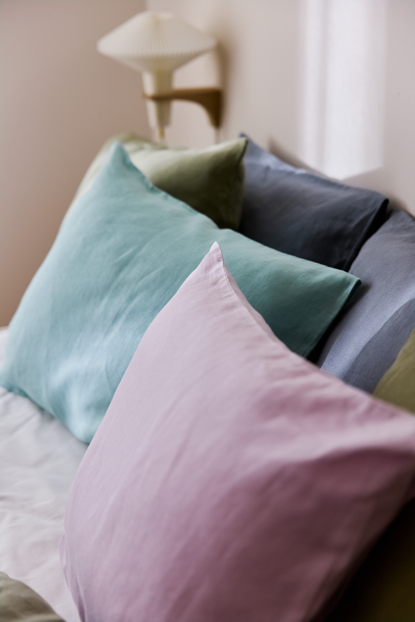 60260-0200-10-10_4; Finlayson Lino Linen Pillowcase Bluish Green / 50x60 cm 