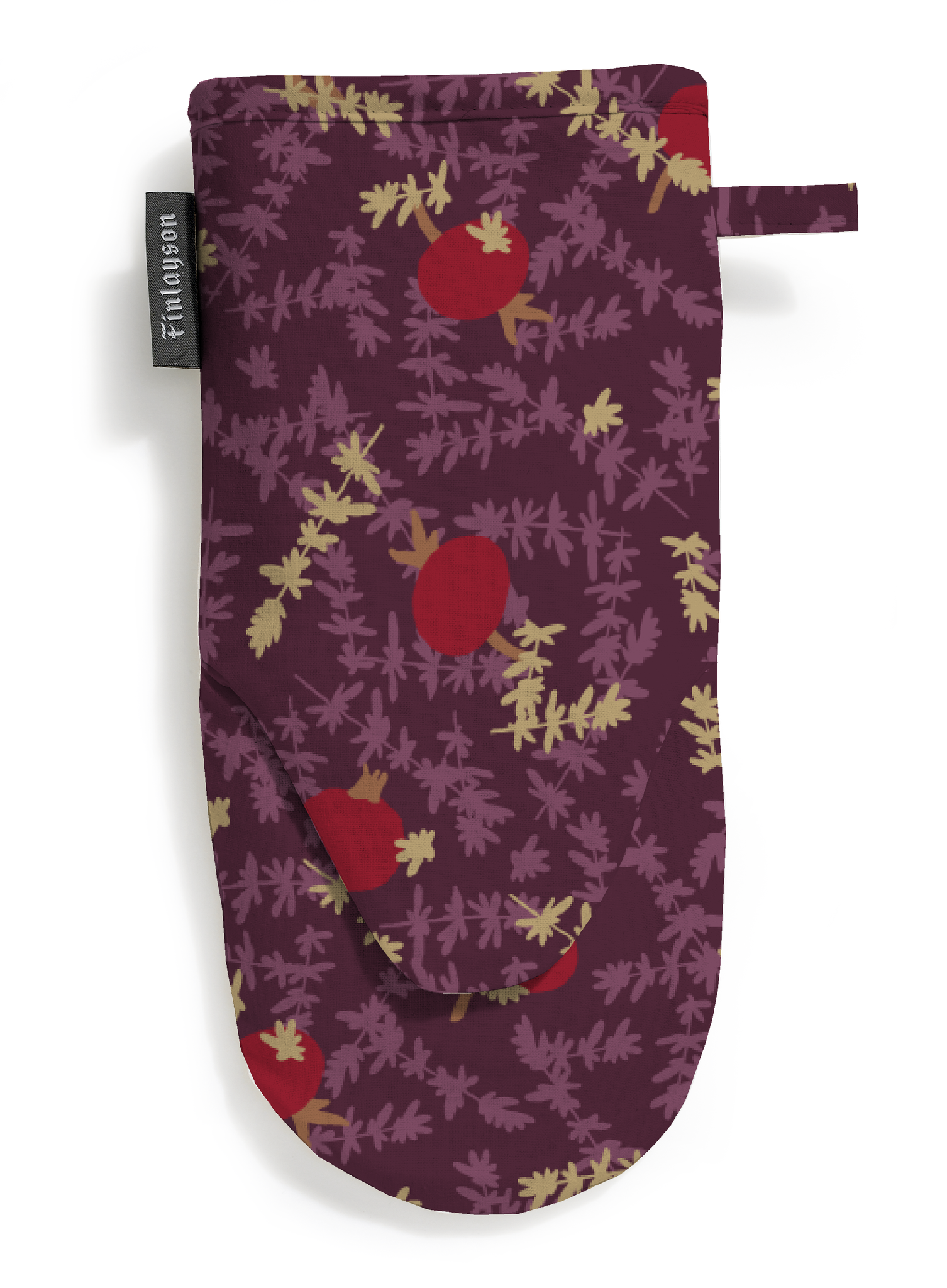 80006-5498-01-10; Finlayson Ruusunmarja Ovenmitt Plume / 15x30 cm 