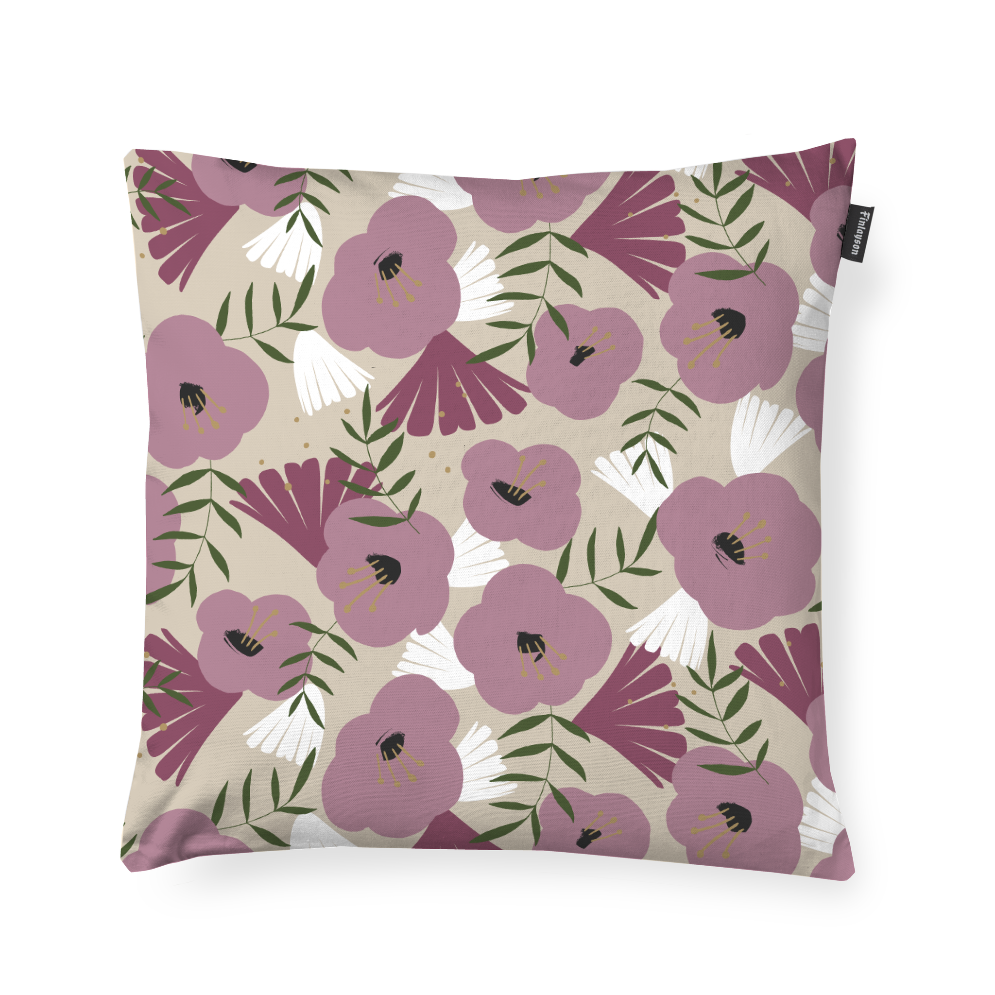 80813-5138-03-04_1; Finlayson Anni Cushion Cover Malva / Beige / 48x48 cm 