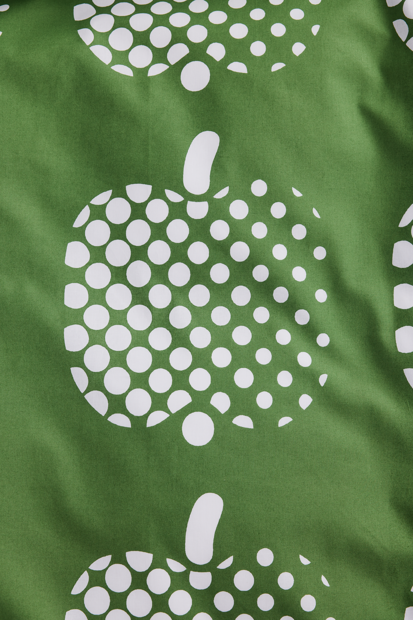 61652-3963-13-06_2; Finlayson Optinen omena Duvet Cover set Green / White / 150x210 + 50x60 cm 