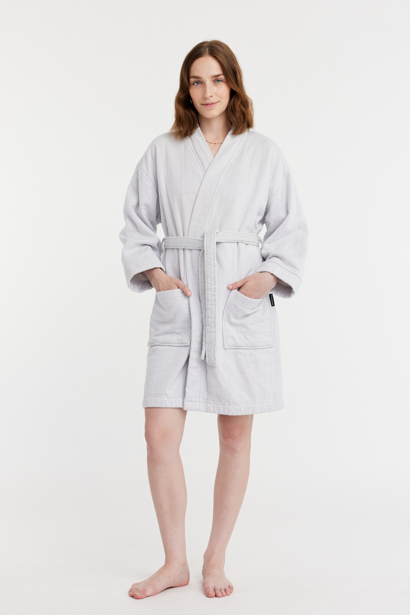 70228-1447-01-03_2; 70227-1447-01-03_2; Finlayson Lino Softi Bathrobe Light Grey / M 