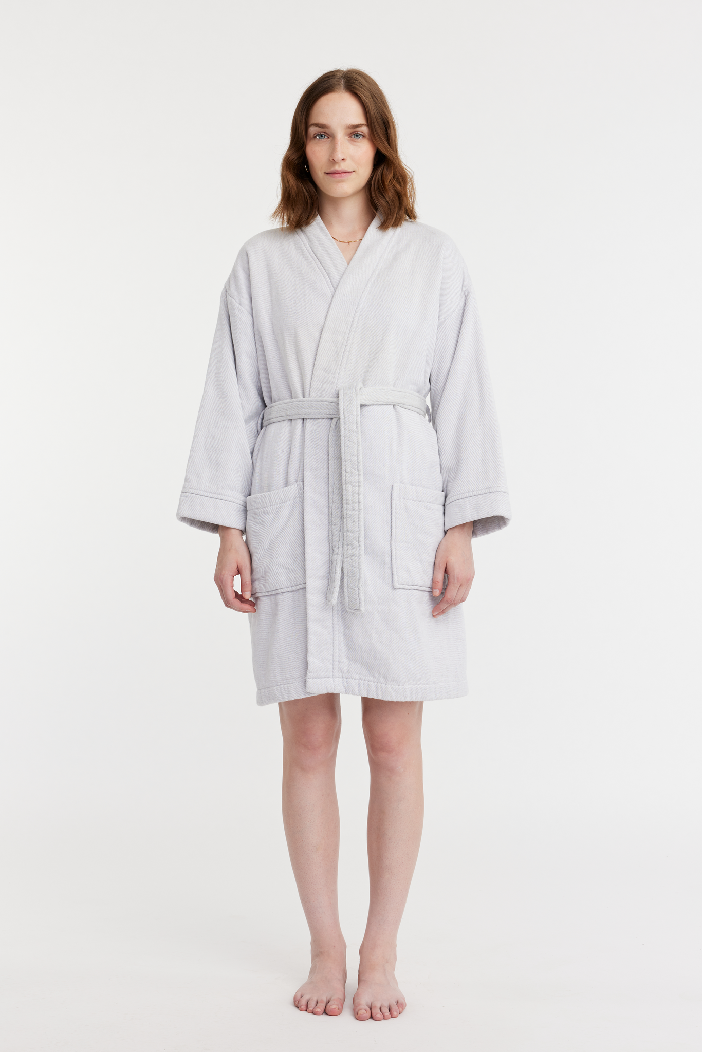 70228-1447-01-03_1; Finlayson Lino Softi Bathrobe Light Grey / L 