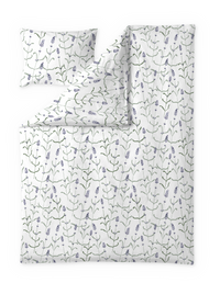 60714-5485-02-06; Finlayson Juuli Tencel Sateen Duvet Cover Set Purple / Green / 150x210 + 50x60 cm 
