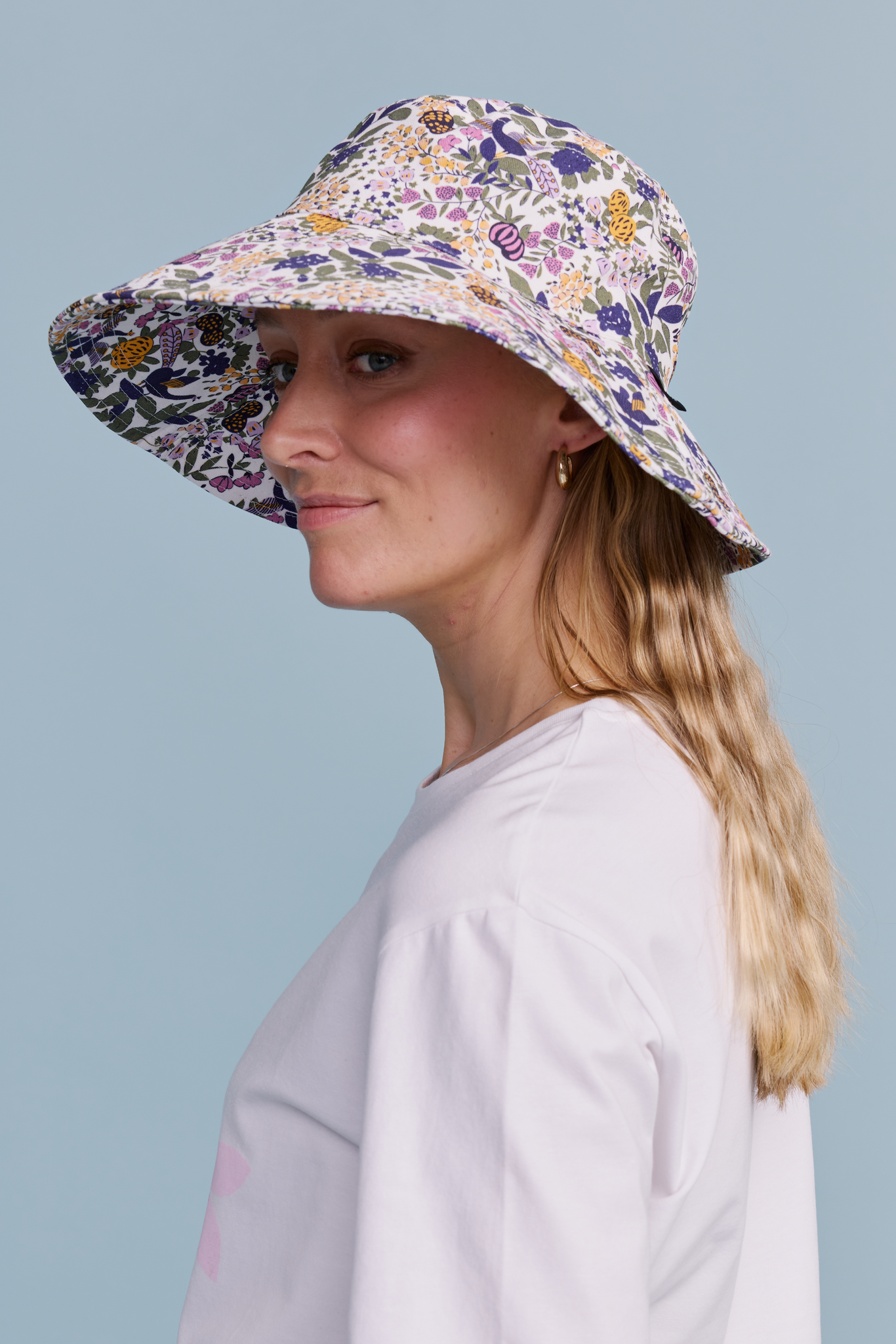 22618636_2; Finlayson Riikinkukko Summer hat Mauve / Green / One size 