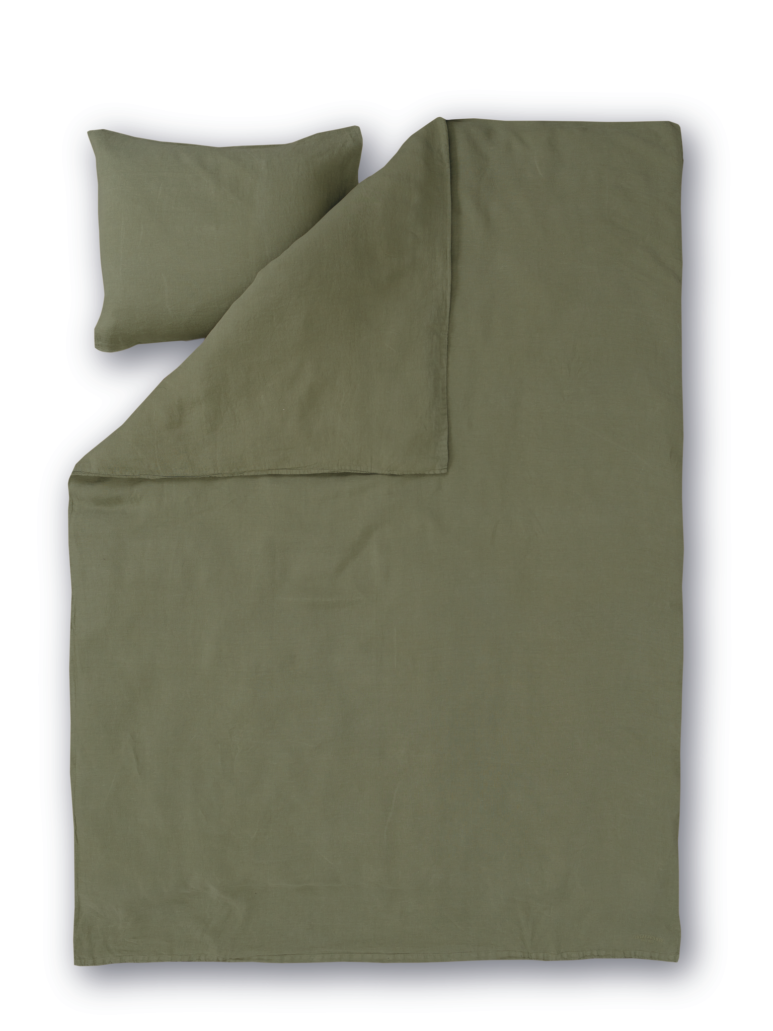 60760-0200-08-06; Finlayson Lino Linen duvet cover set Lichen Green / 150x210 + 50x60 cm 