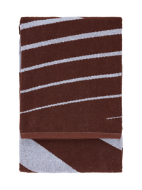 70570-4424-02-06; Finlayson Korret Bath Towel Brown / Light Blue / 90x180 cm 