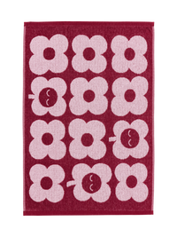Finlayson COM Kukka hand towel Burgundy / Rose / 50x70 cm