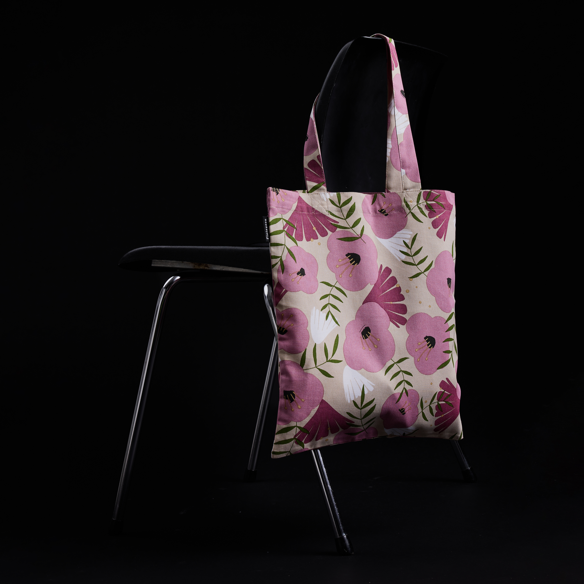 80221-5138-03-10; Finlayson Anni Tote bag Malva / Beige / 36x42 cm 