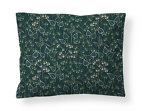 60136-5063-03-10; Finlayson Mustikka Pillowcase Dark Green / 50x60 cm 
