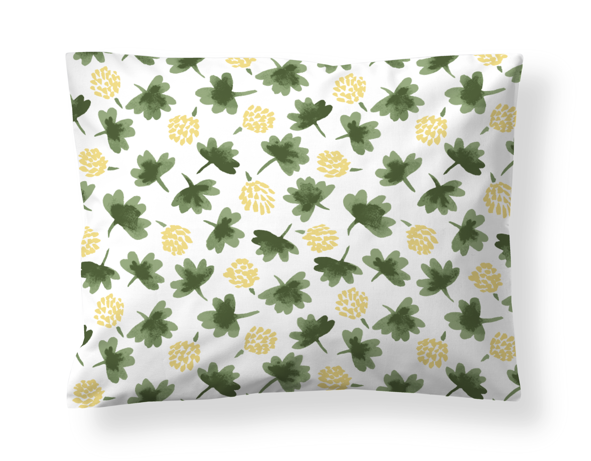 60136-5483-01-10; Finlayson Söpö Pillowcase Green / Yellow / 50x60 cm 