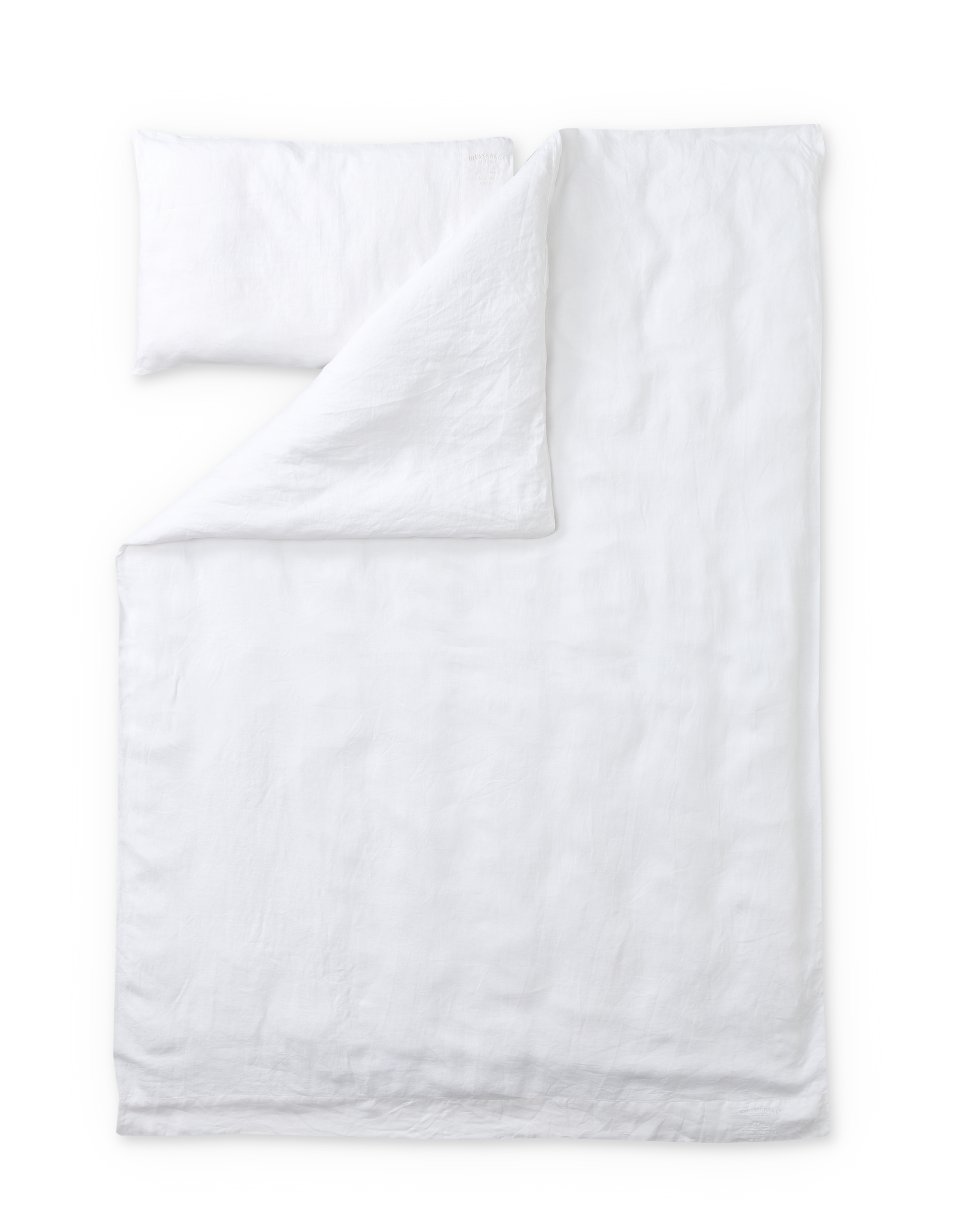 60750-0200-02-06; Finlayson Jesus Linen duvet cover set White / 150x210 + 50x75 cm 