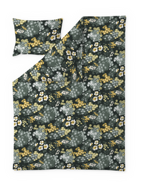 60652-5525-02-06; Finlaysonshop.com Bella duvet cover set Green / Yellow / 150x210 + 50x60 cm